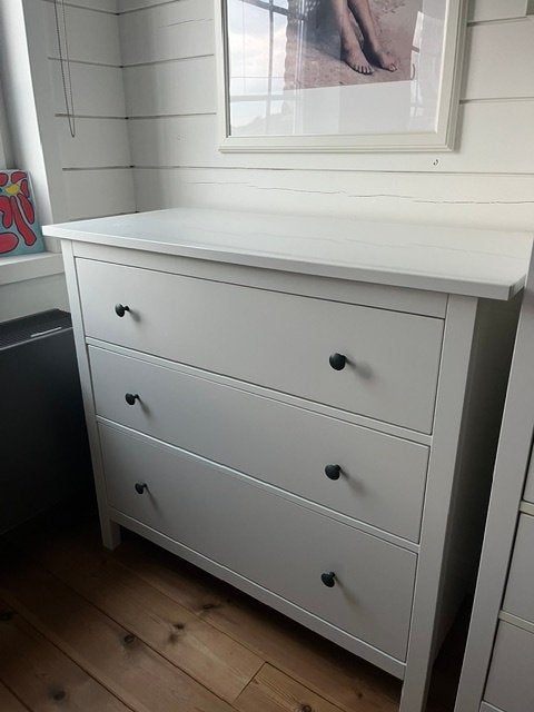 Commode, 3 tiroirs, teinté blanc, Maison & Meubles, Armoires | Commodes, 3 ou 4 tiroirs, 25 à 50 cm, Moins de 100 cm, 100 à 150 cm