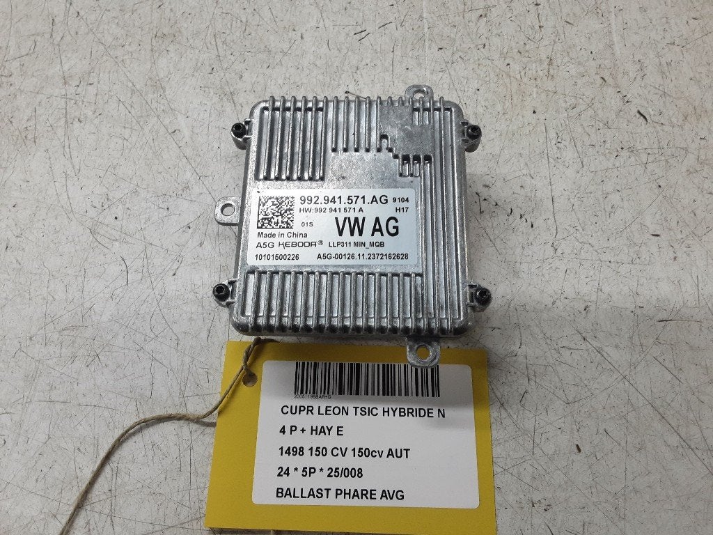 BALLAST DE PHARE XENON GAUCHE Seat Leon (KLB) (992941571AG), Seat Deutschland GmbH, Service@seat.de, Utilisé, Seat