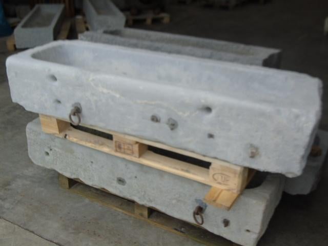 Arduin blauwe stenen trogplantenbak, goede keuze!, Ophalen, Steen, Gebruikt, 100 cm of meer