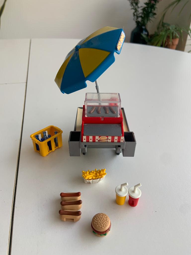 Playmobil - hamburgerkraam, Enlèvement, Utilisé, Ensemble complet