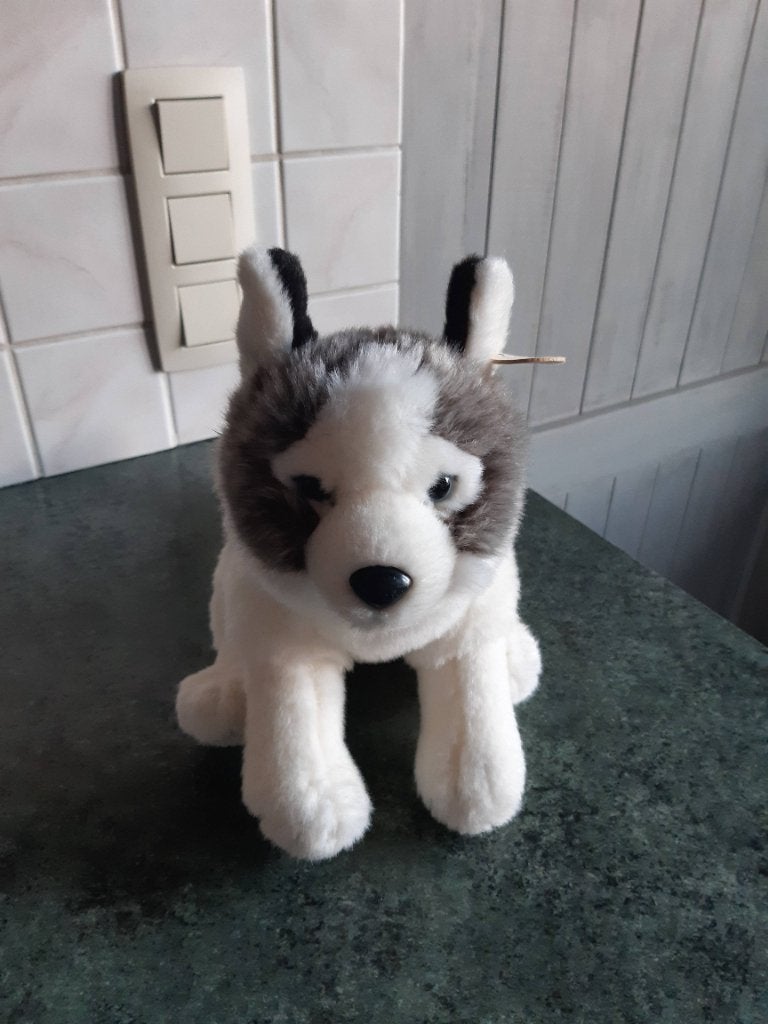 Husky knuffel WWF, Overige merken, Overige karakters, Grijs, Nieuw