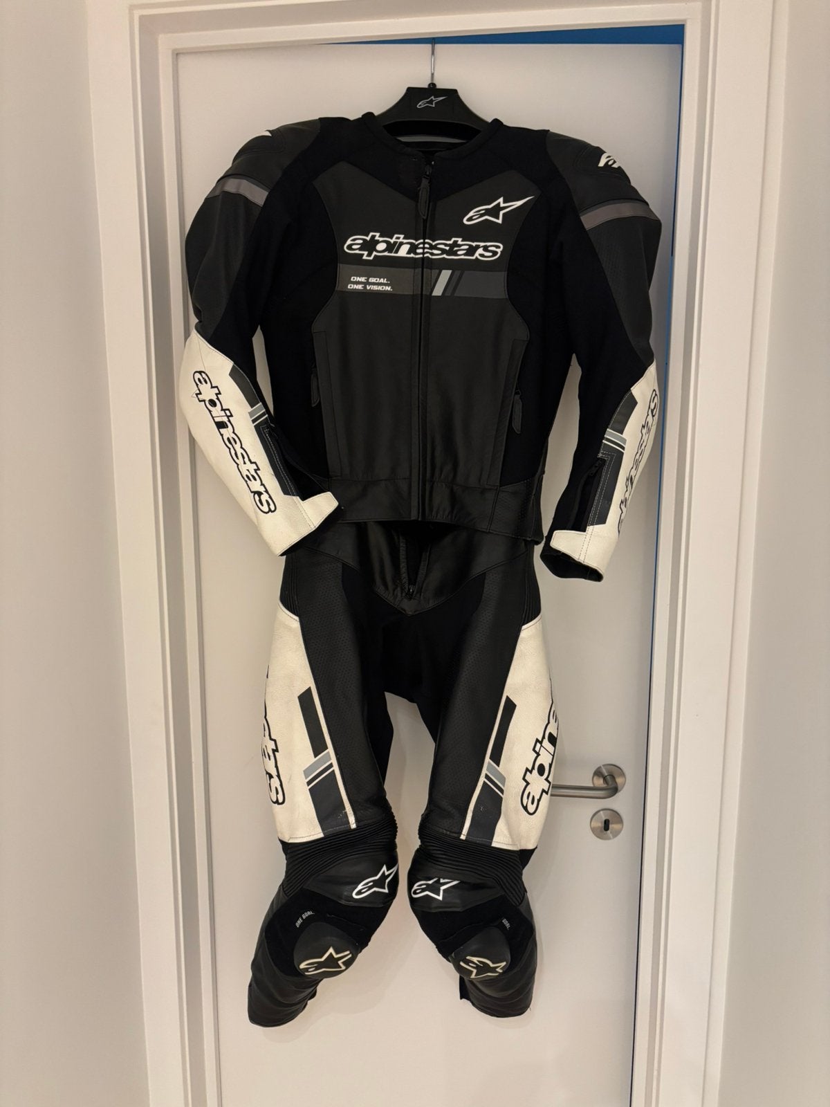 Alpinestars leder motorpak 48, Motoren, Kleding | Motorkleding, Ophalen, Tweedehands, Combipak