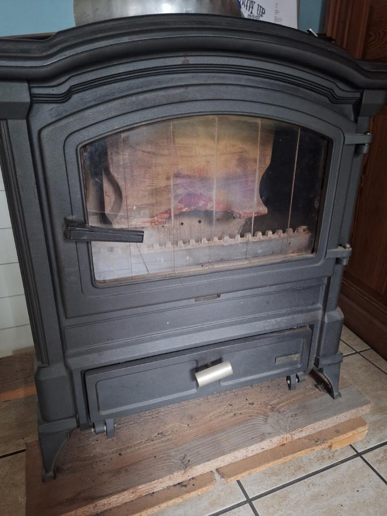 hout en kolen kachel 2 in 1, Ophalen, Gebruikt
