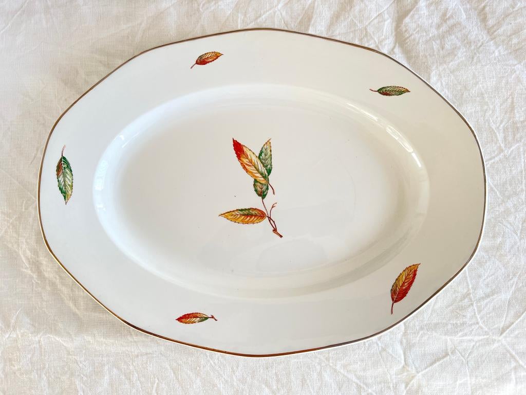 Plat ovale Digoin Sarreguemines Nemours, Antiquités & Art, Antiquités | Céramique & Poterie, Enlèvement ou Envoi
