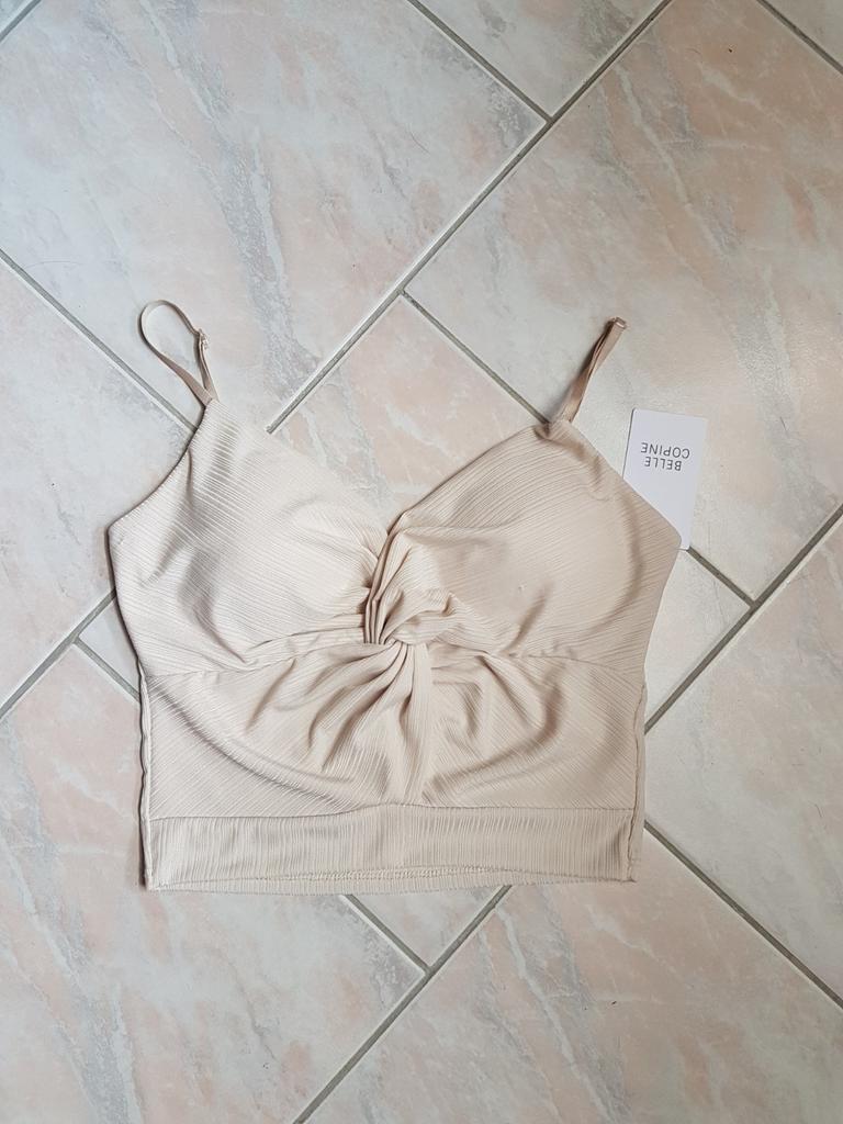 crop top, Kleding | Dames, Maat 38/40 (M), Beige, Nieuw, Ophalen of Verzenden