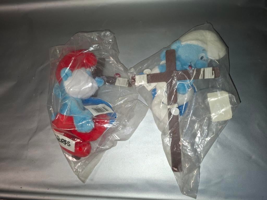 Smurfenpoppenknuffel van 20 cm, Ophalen of Verzenden, Nieuw, 2 tot 4 jaar