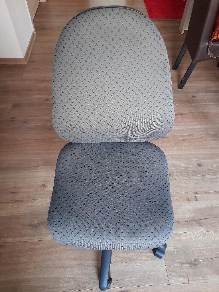 Chaise bureau sur roulettes, réglable hauteur, inclinaison, Gris, Enlèvement ou Envoi, Utilisé, Chaise de bureau