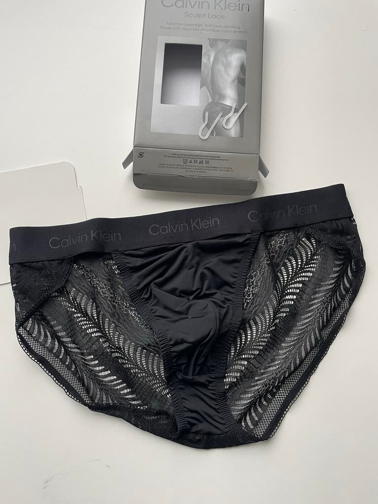 Tanga en microfibre Calvin Klein, Envoi, Noir, Calvin Klein, Slip