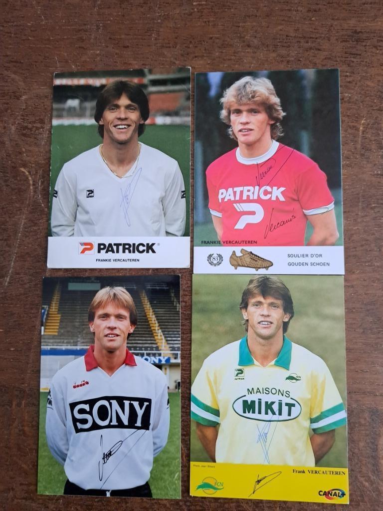 4 cartes photographiques de Frank Vercauteren, Envoi, Comme neuf, Cartes de joueur