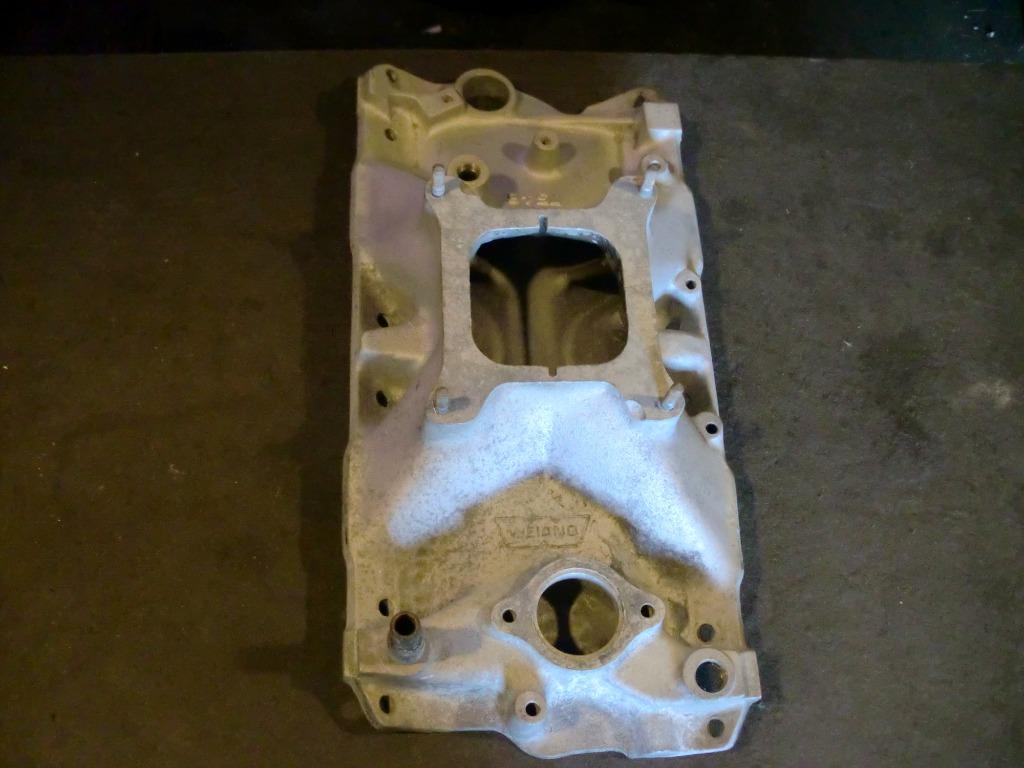 weiand 7546 intake 1955-1986 chevy small block v8 305 350, Ophalen, Gebruikt, Overige automerken