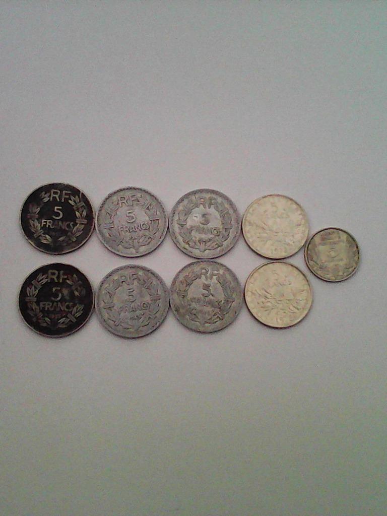 PIECES DE 5 FRANCS FRANCAIS, Ophalen, Munten