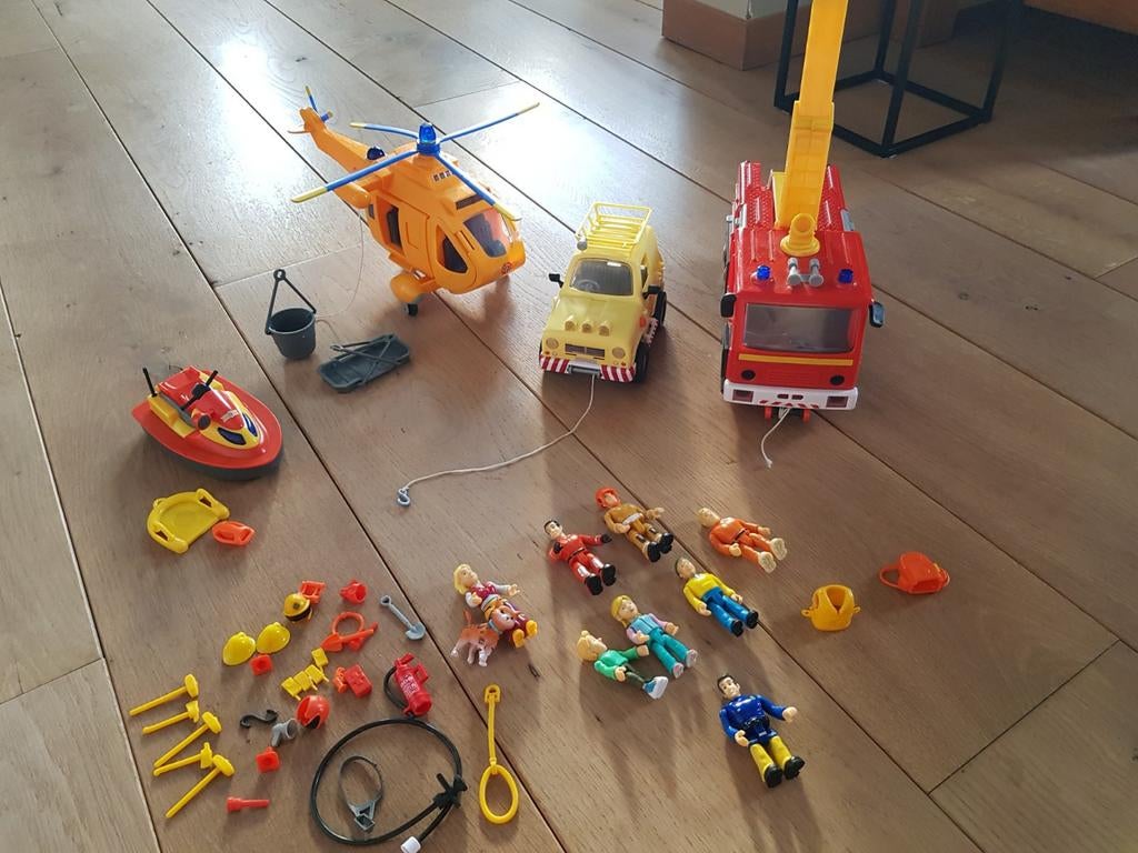 Groot lot brandweerman Sam, Kinderen en Baby's, Speelgoed |Speelgoedvoertuigen, Ophalen, Zo goed als nieuw