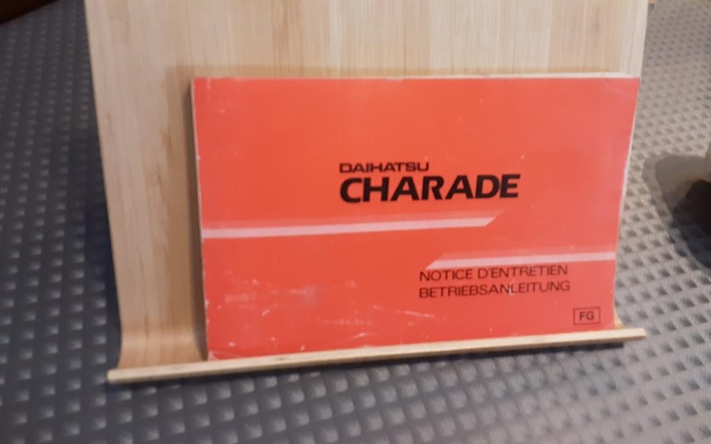 Daihatsu charade notice d'entretien betriebsanleitung, Auto diversen, Handleidingen en Instructieboekjes, Ophalen of Verzenden