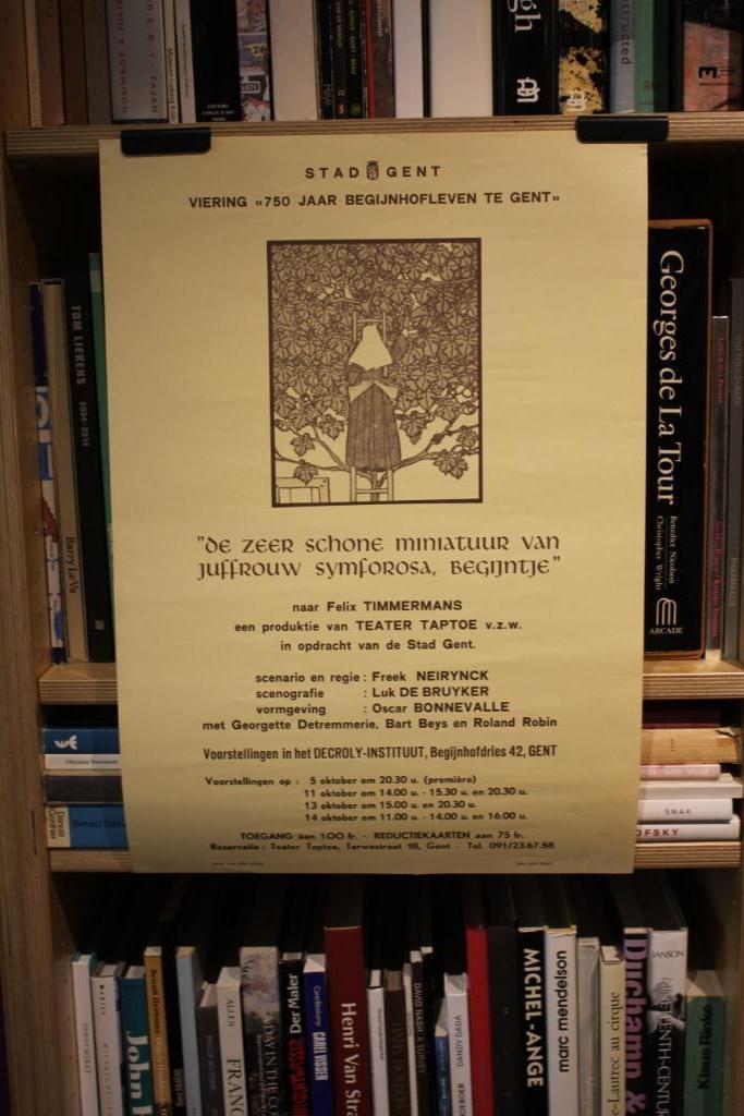 STAD GENT VIERING "750 JAAR BEGIJNHOFLEVEN TE GENT affiche, Verzamelen, Posters, Ophalen of Verzenden