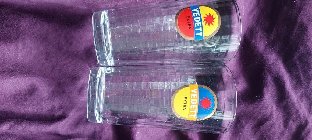 2 verres vedett 33cl, Enlèvement ou Envoi, Comme neuf