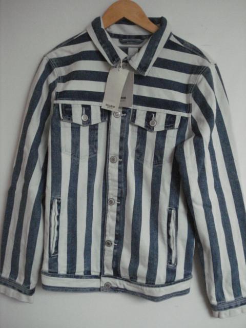 Pull & Bear M Medium jeansjas spijkerjas blauw wit, Wit, Nieuw, Pull&Bear, Verzenden