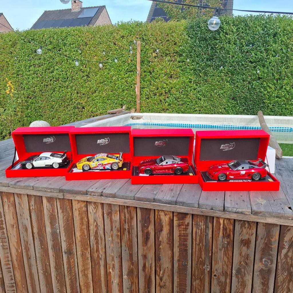 4 x 1/18 BBR Ferrari, Hobby & Loisirs créatifs, Voitures miniatures | 1:18, Neuf, Voiture, Autres marques, Enlèvement ou Envoi