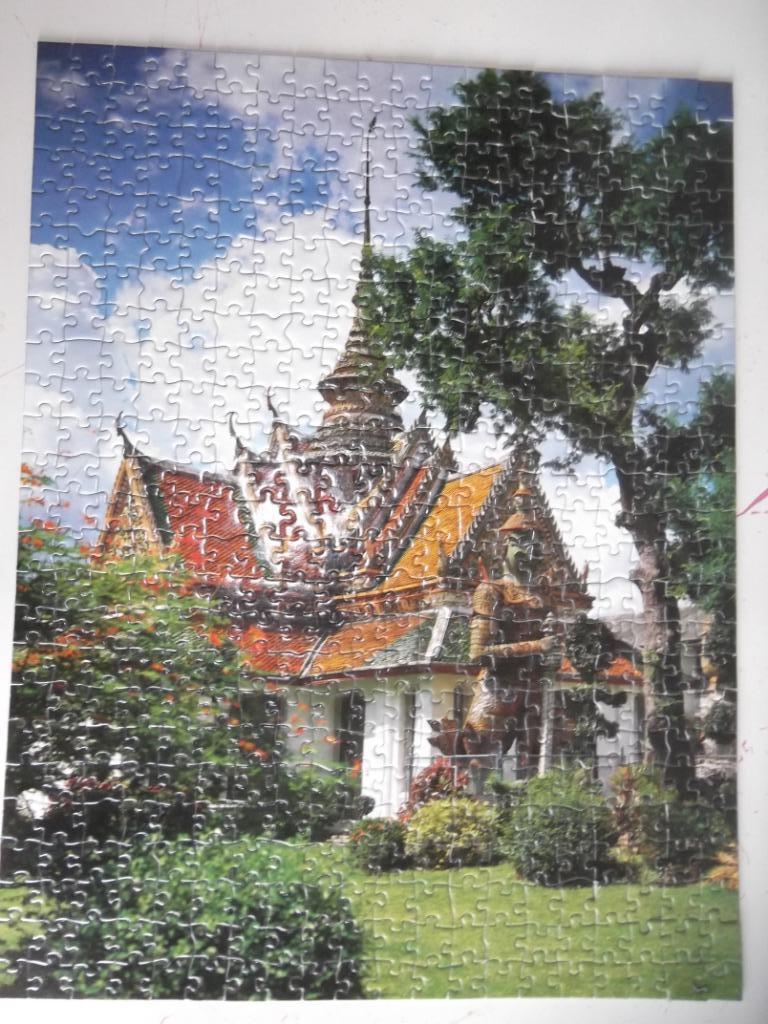 Puzzel 500 Tempel Bangkok, Hobby en Vrije tijd, Ophalen of Verzenden, 500 t/m 1500 stukjes