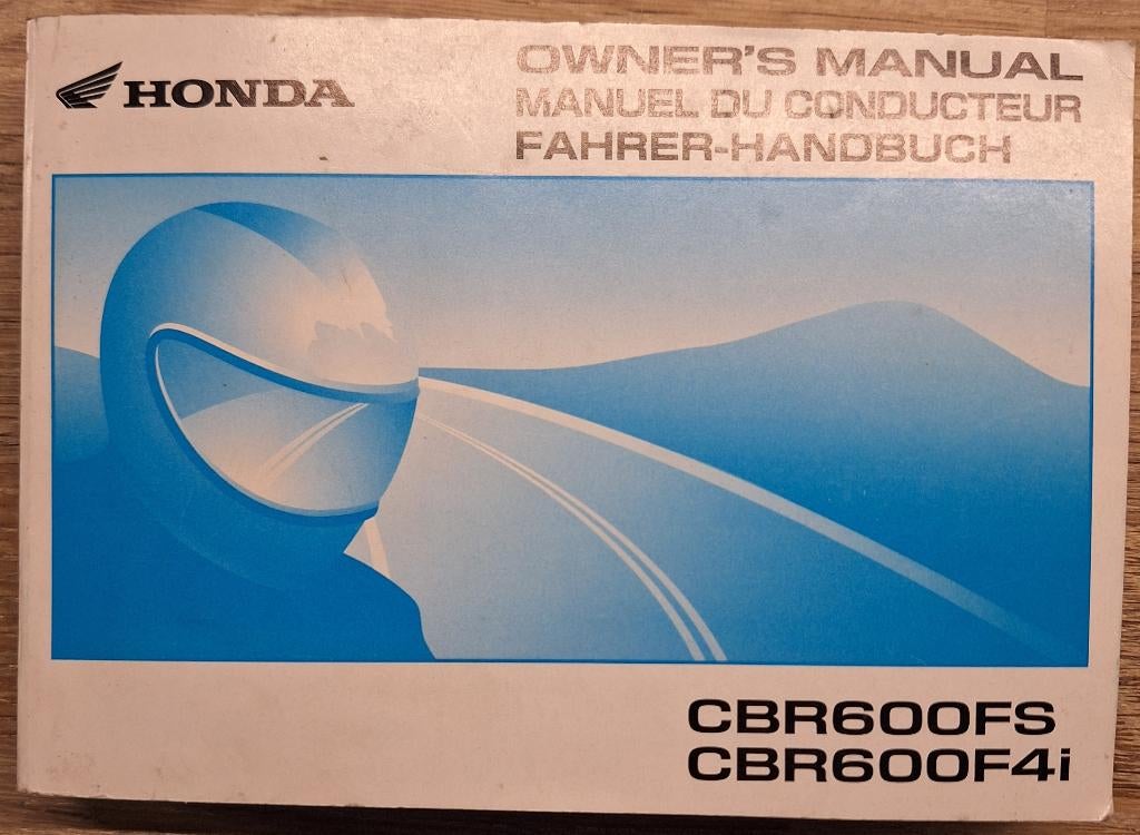 Origineel Honda CBR600F4i / FS Instructieboekje, Verzenden, Honda