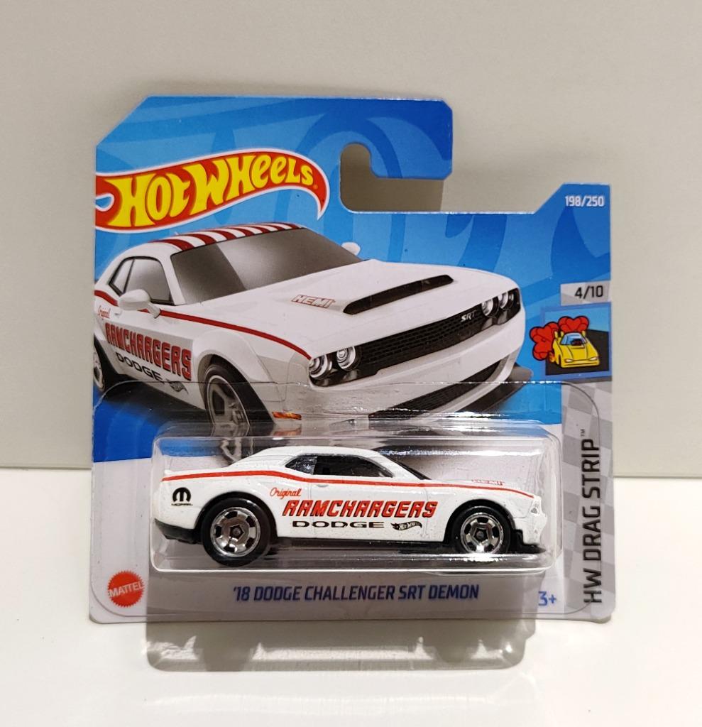 Hot Wheels '18 Dodge Challenger SRT Demon Wit (2022), Hobby en Vrije tijd, Modelauto's | Overige schalen, Ophalen of Verzenden
