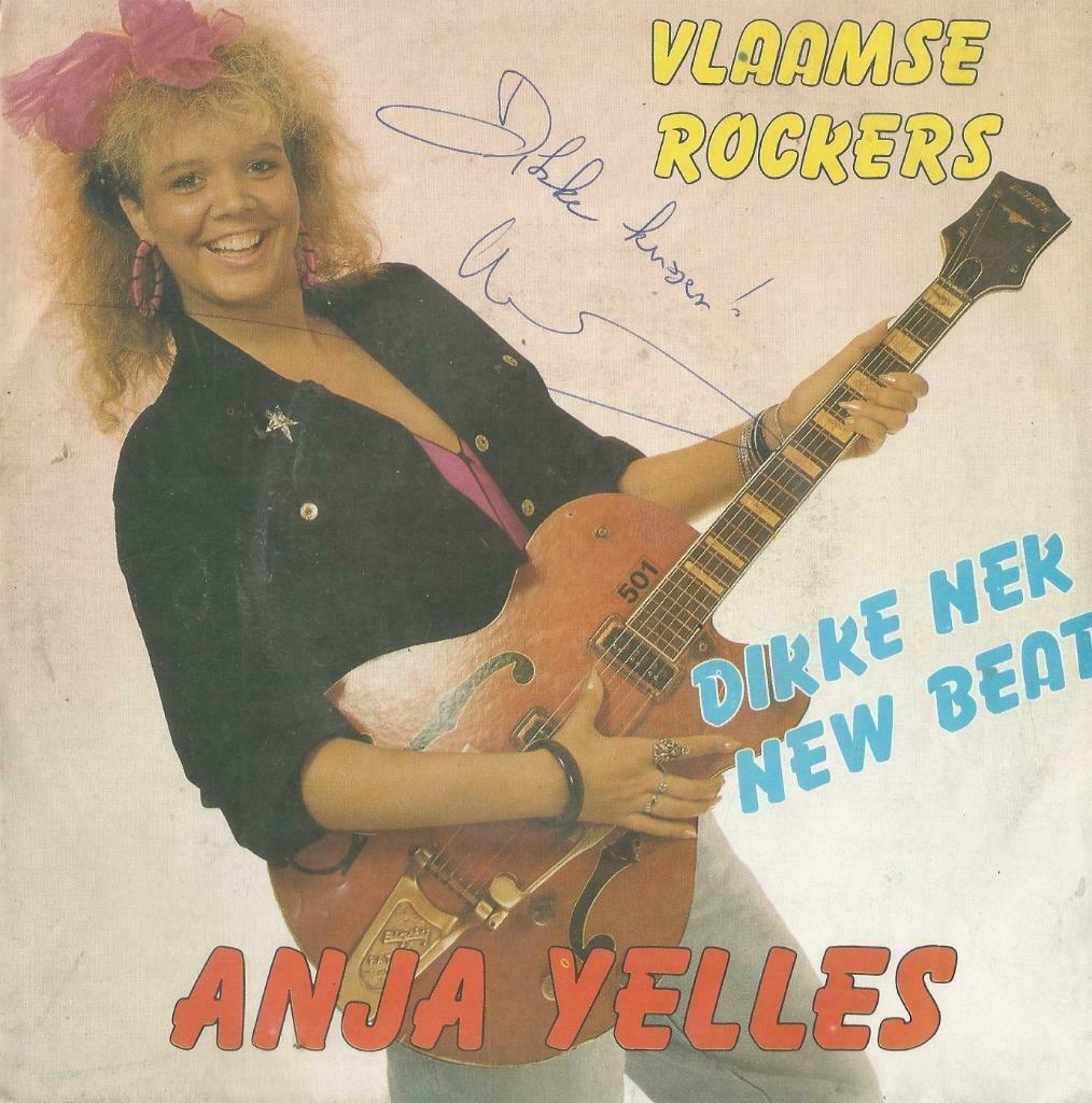 Anja Yelles – Vlaamse rockers / Dikke nek new beat - Single, Gebruikt, 7 inch, Single, Ophalen of Verzenden