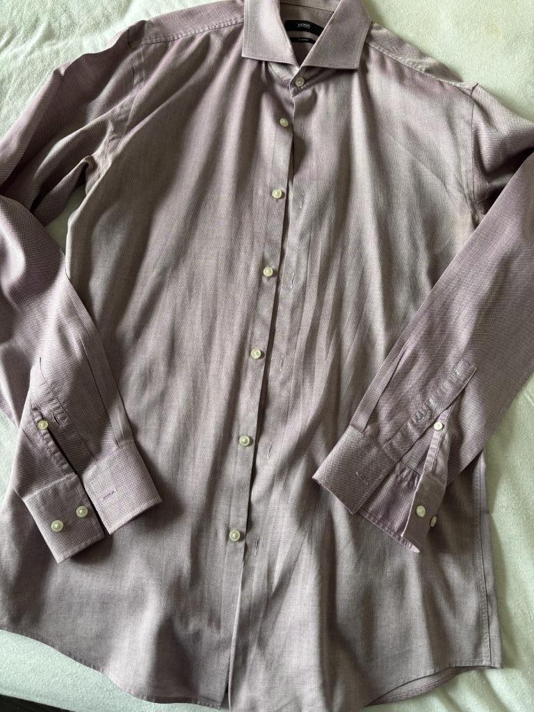 Chemise Boss taille 40, Tour de cou 39/40 (M), Boss, Enlèvement ou Envoi, Rose