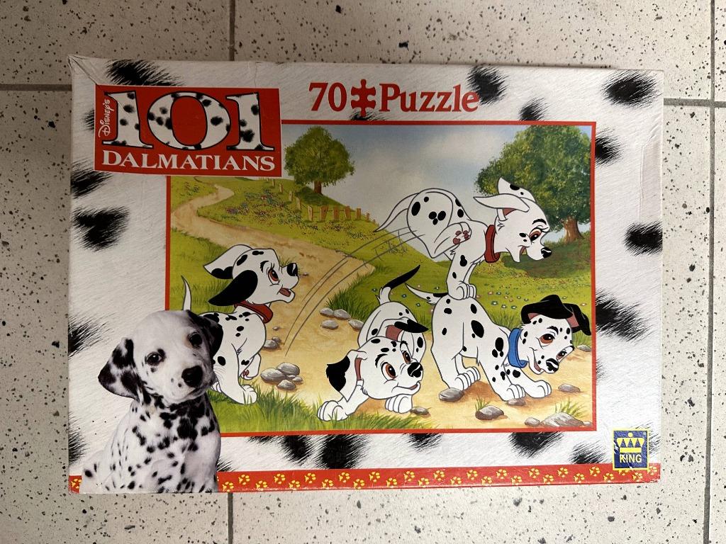 Puzzle - Disney - 101 Dalmatiens - 75 pièces, Enlèvement, Moins de 500 pièces, Utilisé, Puzzle