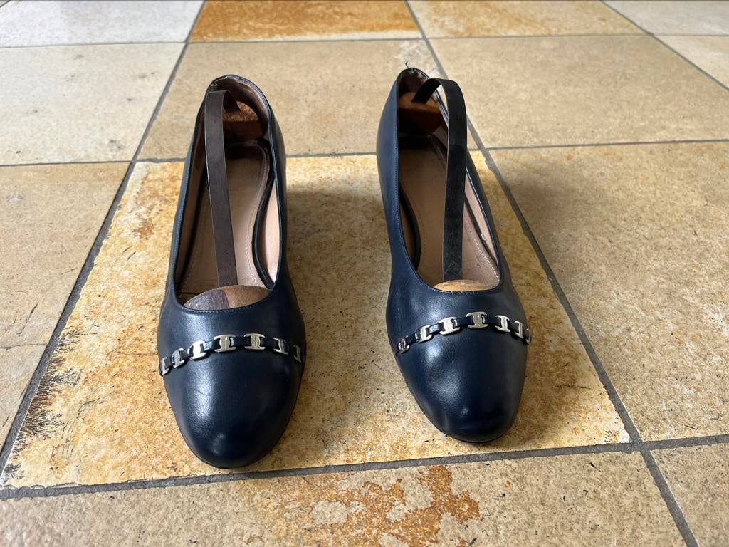 Ballerines Ferragamo, Ophalen of Verzenden, Gedragen, Blauw, Ballerina's