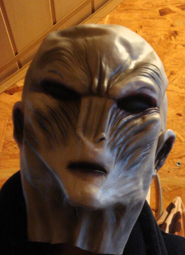 Masker Alien in latex, Ophalen of Verzenden, Nieuw, Overige typen