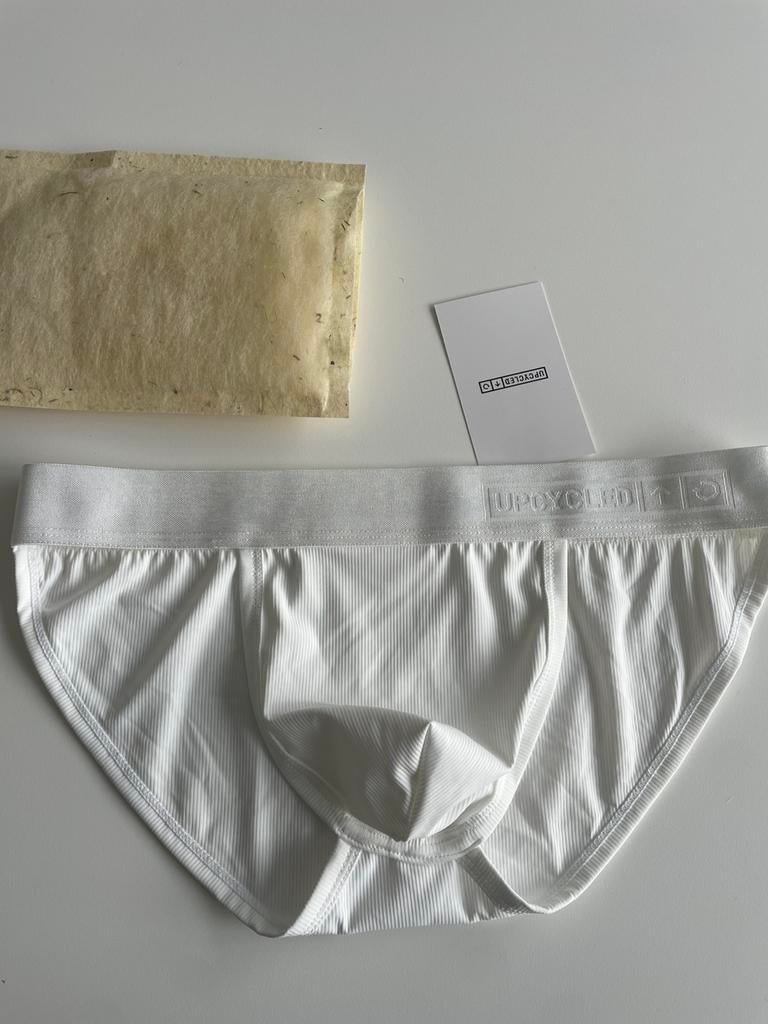 Tanga en nylon blanc pour homme taille M, Envoi, Blanc, Upcycled, Slip