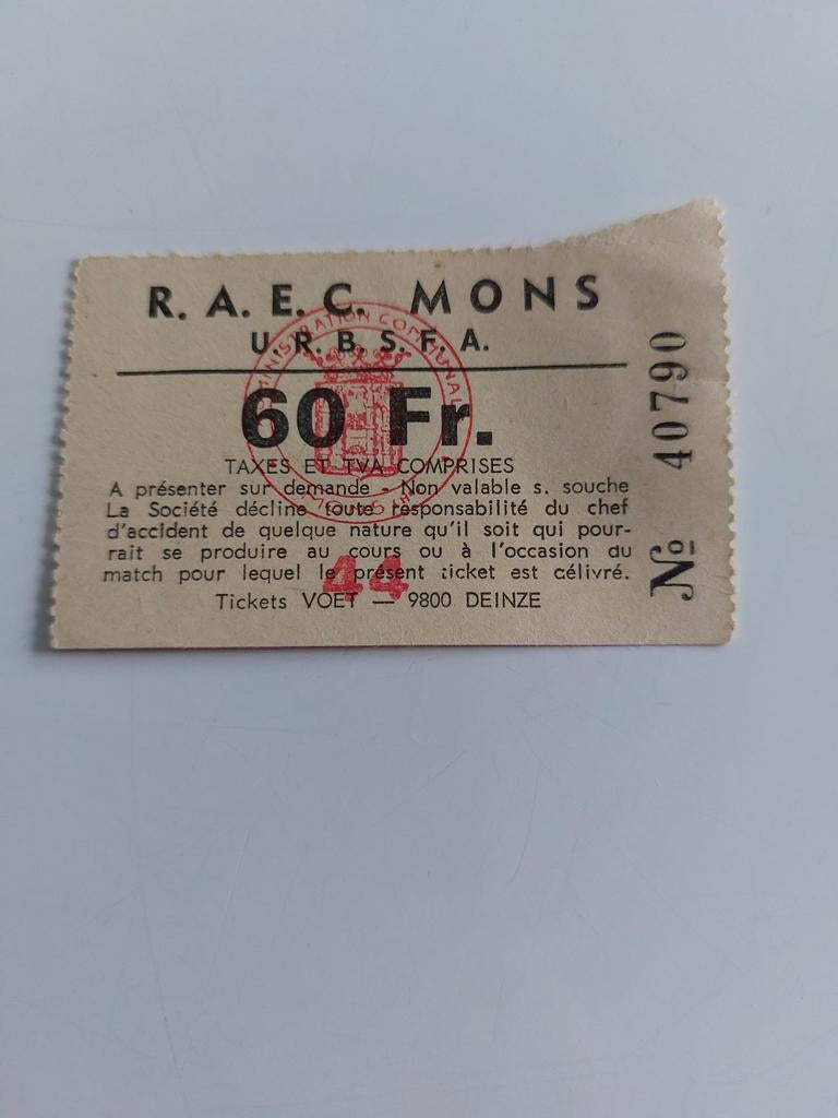 Raec Mons, Enlèvement ou Envoi, Comme neuf