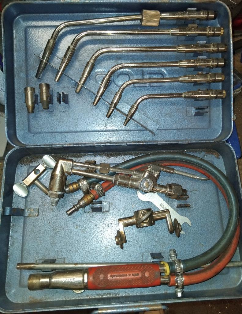 Coffret de soudage/découpage chalumeau acetylene Gloor, Enlèvement ou Envoi, Utilisé