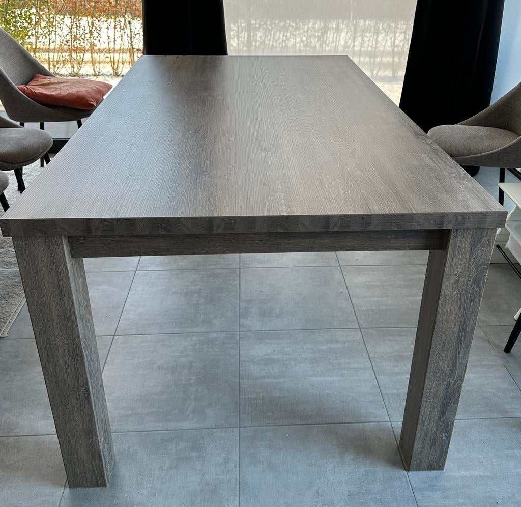 Eettafel millenium eik donkerbruin, Ophalen, 50 tot 100 cm, 150 tot 200 cm, Zo goed als nieuw