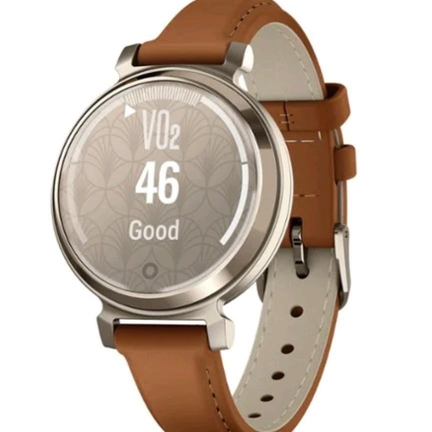 Garmin Lily 2 classic (cream gold met lichtbruin leer), Ophalen, Wit