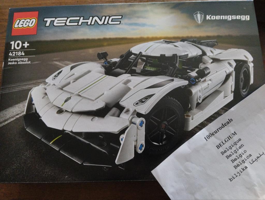 LEGO Koenigsegg Jesko Absolut witte hypercar - 42184 -, Ophalen of Verzenden, Nieuw, Complete set, Lego