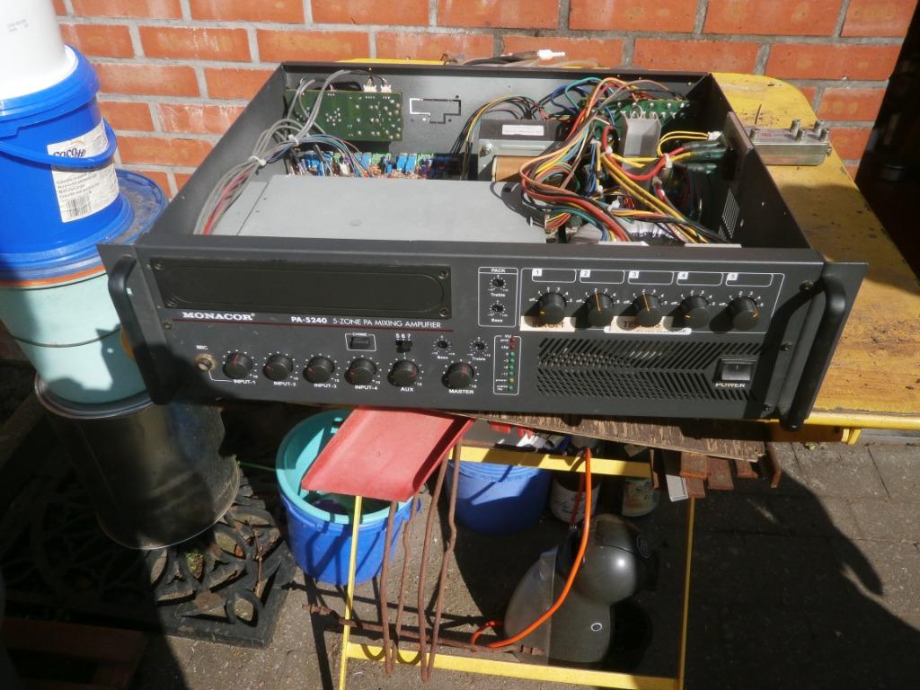 versterker monacor PA-5240, Ophalen, Gebruikt, Overige merken
