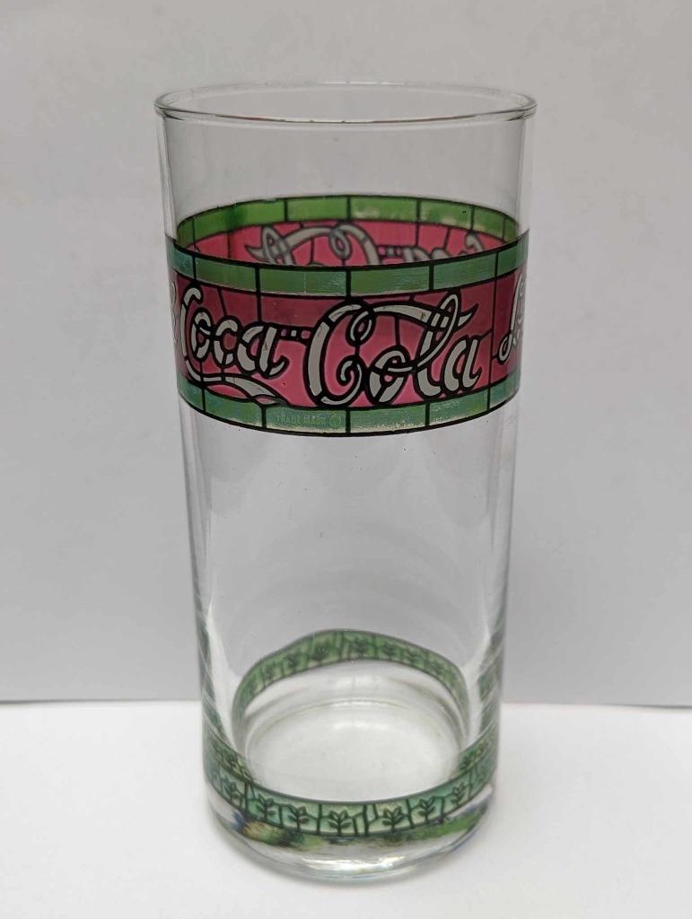 Coca Cola glas - vintage - retro, Ophalen, Zo goed als nieuw, Frisdrankglas