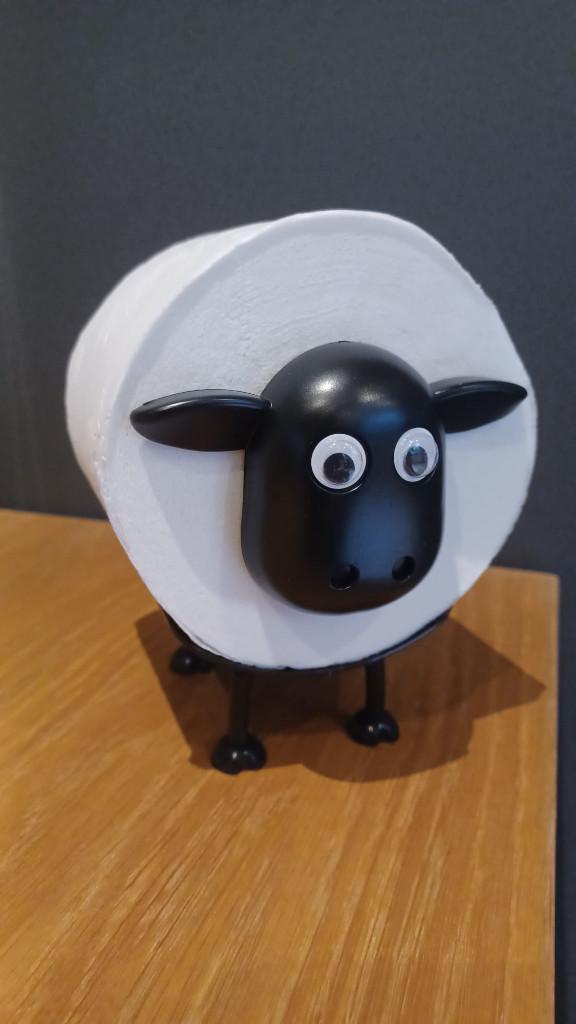 Grappige schaap toiletrol, Enlèvement ou Envoi, Neuf, Noir, Autres types