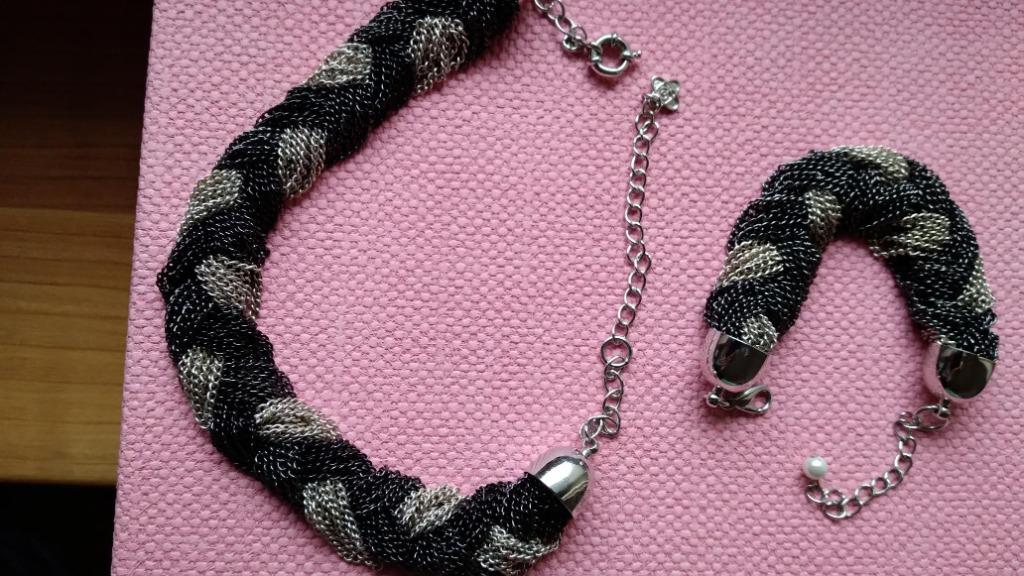 Collier et bracelet Nicky Vankets, Enlèvement ou Envoi, Neuf, Autres matériaux, Réglable