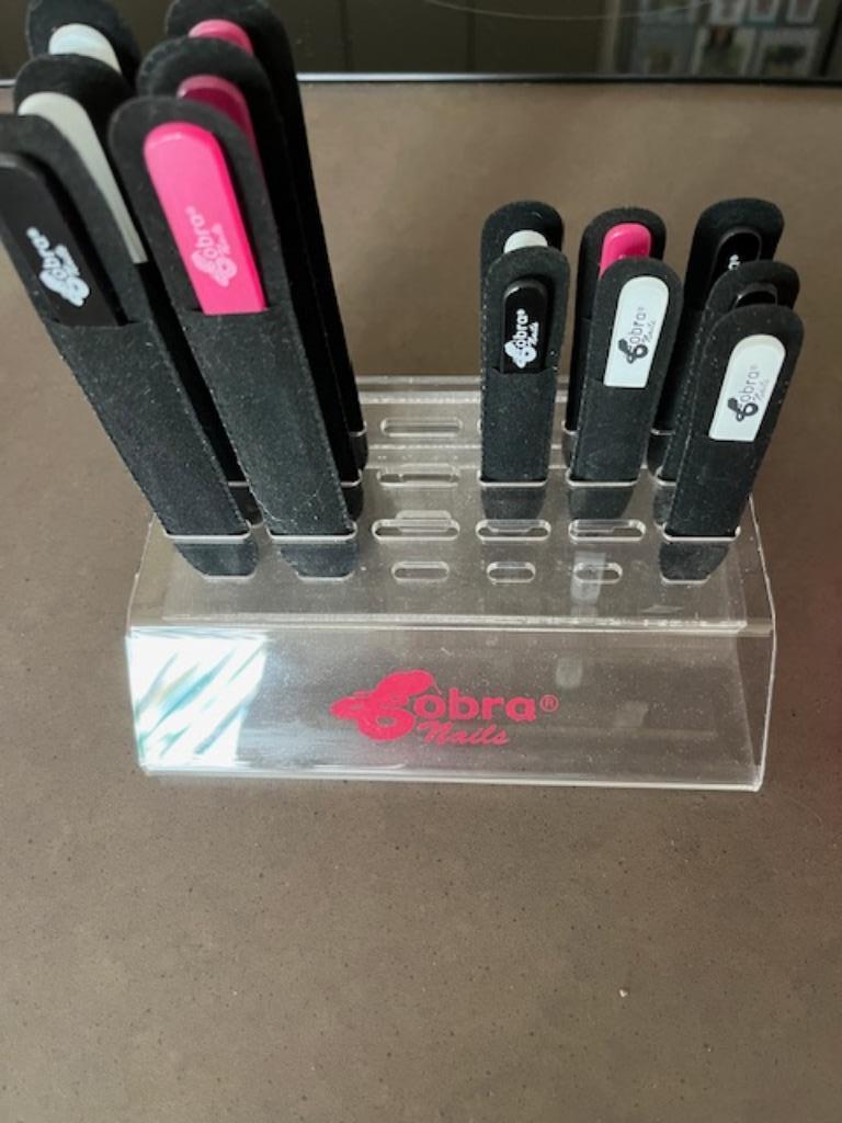 Glasvijlen Cobra met verkoopstand - Nieuw, Handtassen en Accessoires, Ophalen of Verzenden, Nieuw, Handen en Nagels, Accessoires