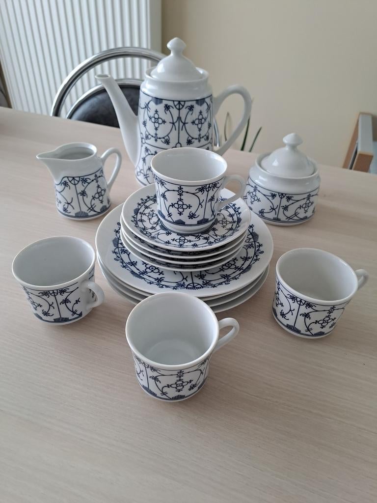 4 delig koffieservies, Antiek en Kunst, Ophalen