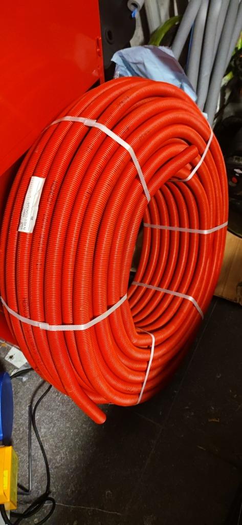 Rouleau PEX Henco de 100 m en 20 mm de diamètre gainé rouge, Doe-het-zelf en Bouw, Ophalen, Nieuw