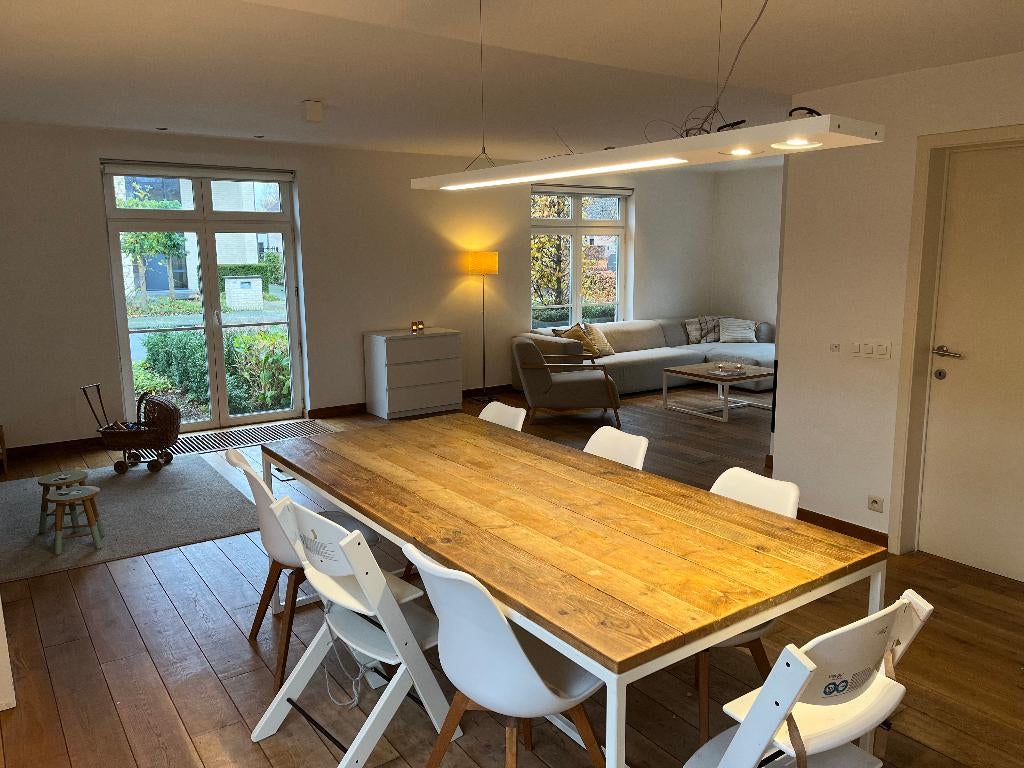 Strakke LED hanglamp, Huis en Inrichting, Lampen | Hanglampen, Ophalen, Overige materialen, Strak, Gebruikt