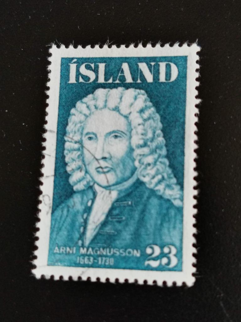 Islande 1975 - Les célèbres Islandais - Arni Magnusson, Enlèvement ou Envoi, Islande, Affranchi