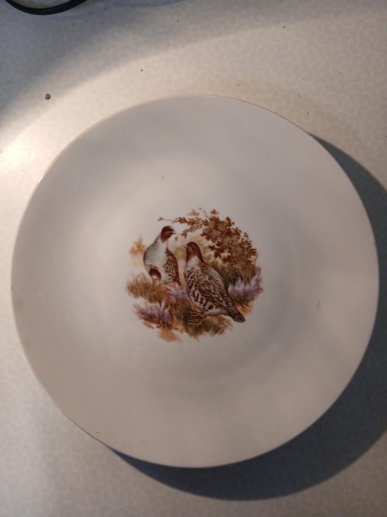 Bord jacht, wild patrijzen, Antiek en Kunst, Ophalen of Verzenden