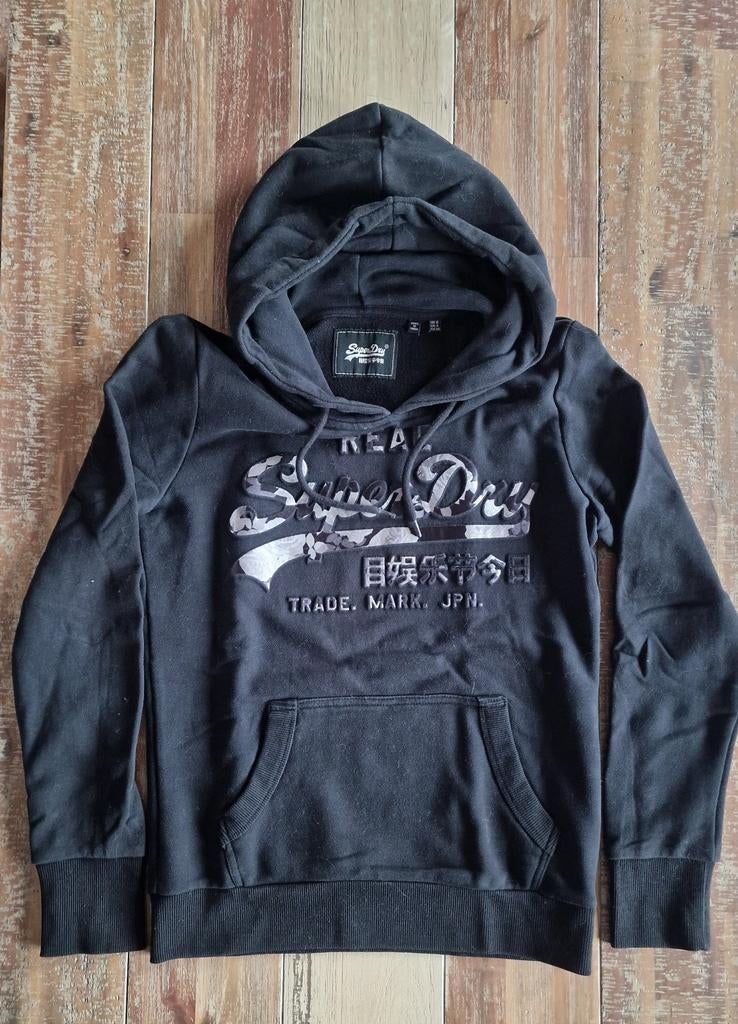 Sweat à capuche Superdry 36, Superdry, Zwart, Ophalen of Verzenden, Zo goed als nieuw