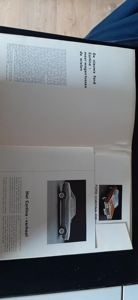 Folder Ford Cortina 1971, Ophalen of Verzenden, Ford