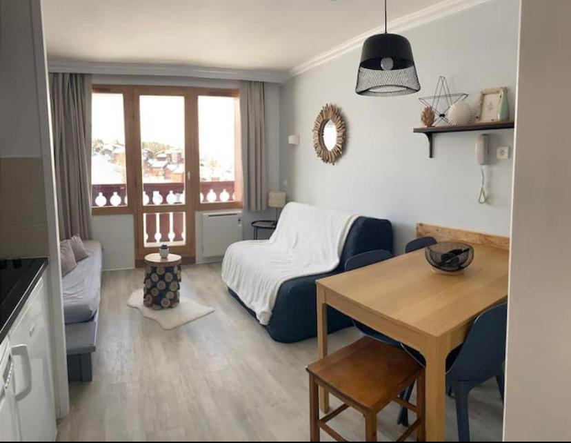 A louer Plagne Soleil, rénové, plein sud et skis au pied, Alpen, In bergen of heuvels, Appartement, 1 slaapkamer