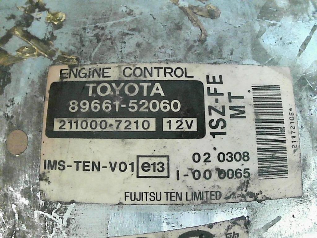 Calculateur moteur Toyota Yaris  89661-52060 (541), Autos : Pièces & Accessoires, Autres pièces automobiles, Toyota, Utilisé, Enlèvement ou Envoi