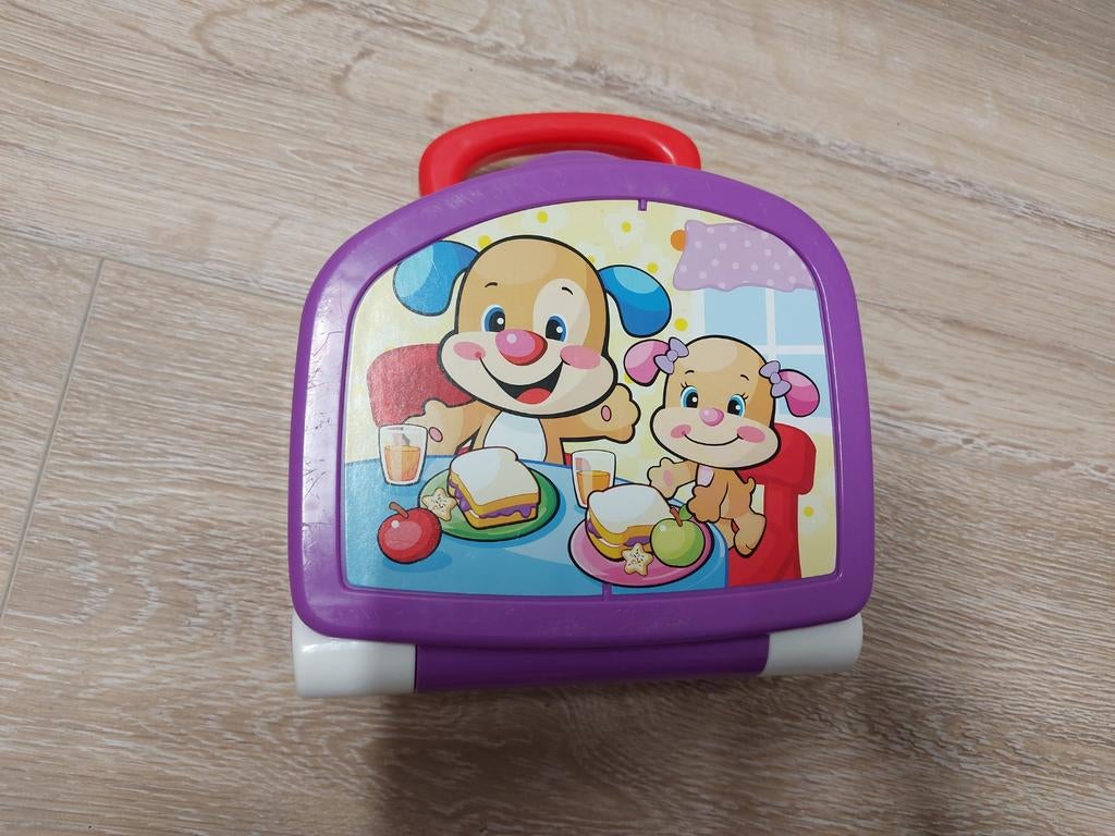 Fisher-Price leerplezier broodtrommel, Enlèvement